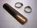 9" Perforated Heat Shield, Antique Copper, Universal Fitment